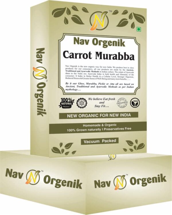 Combo of Homemade Organic Carrot Murabba and Bamboo Murabba 800 GM - Image 2